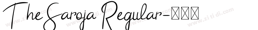 TheSaroja Regular字体转换
